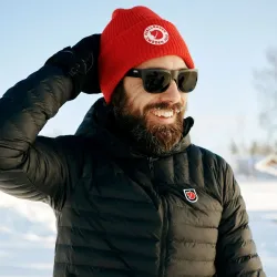 Fjällräven 1960 Logo Red zimná čiapka