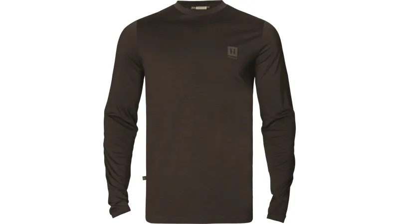 Härkila Base All Season L/S Brown tričko