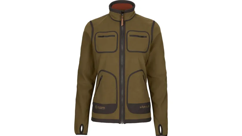 Härkila Kamko Olive fleece obojstranná dámska bunda
