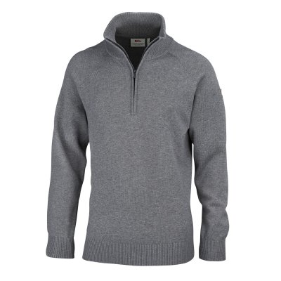 VÝPREDAJ Fjällräven Övik Lite Half Zip Grey pulóver