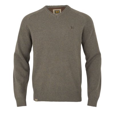 Härkila Vincent Merino V-neck Sand pulóver