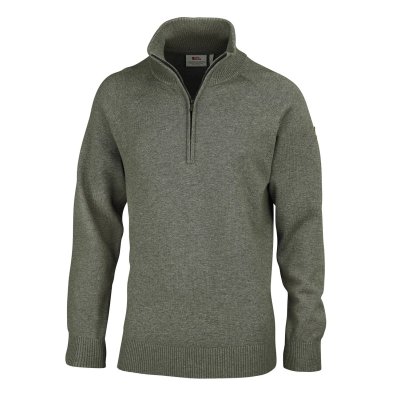 VÝPREDAJ Fjällräven Övik Lite Half Zip Green pulóver